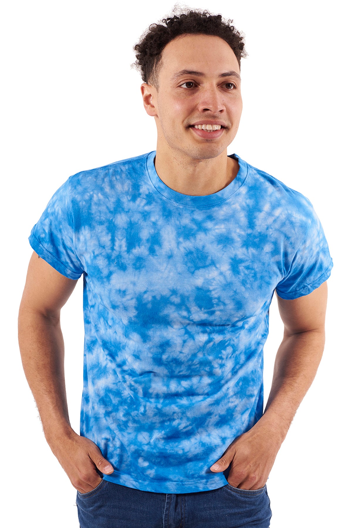 Crystal Adult Tie Dye Tee-Blank Shirt-Brisco Brands