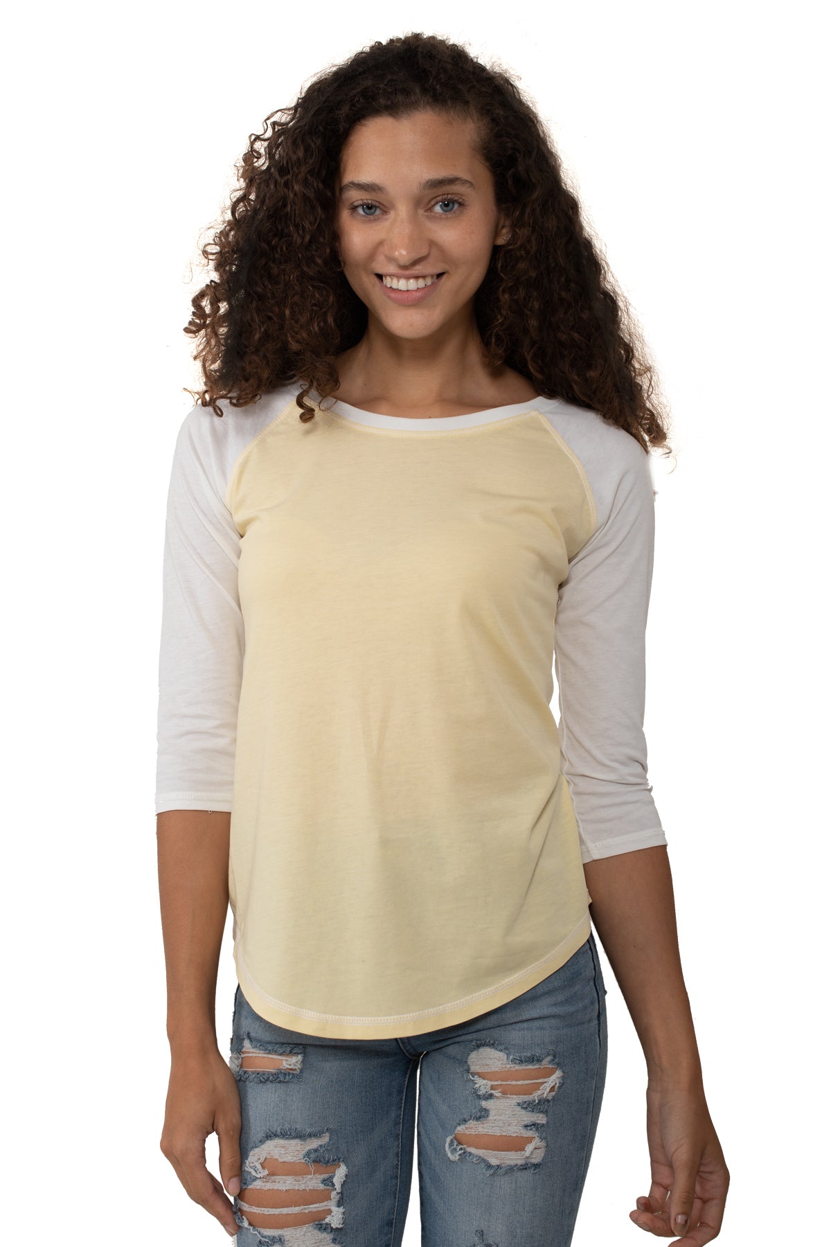 3/4 Sleeve Raglan-Blank Shirt-Brisco Brands