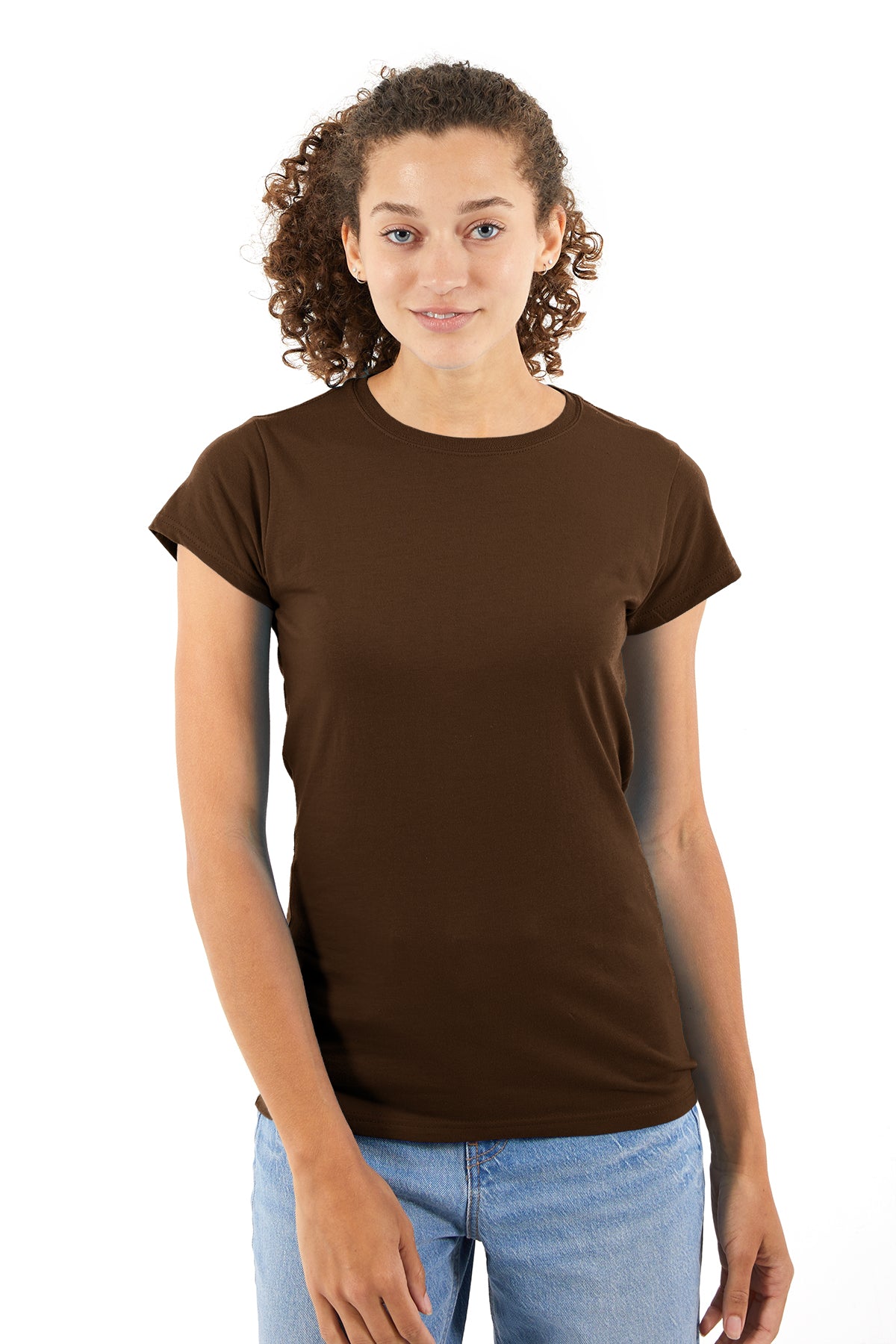 Premium CVC Junior Tee Shirt-Blank Shirt-Brisco Brands