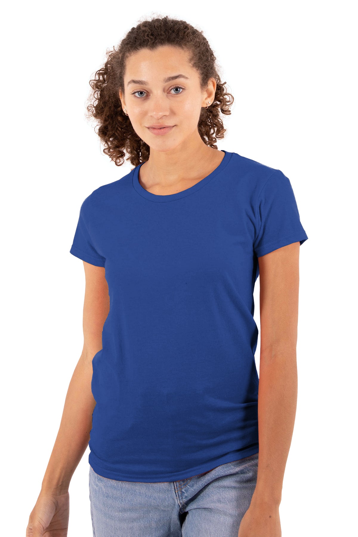 Premium CVC Womens Tee Shirt-Blank Shirt-Brisco Brands