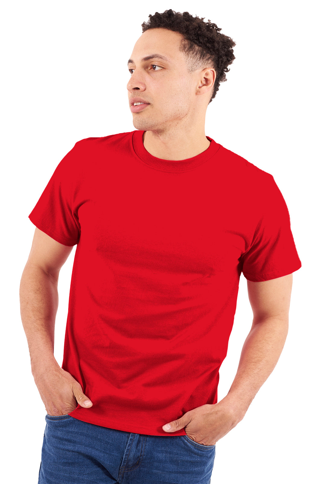 Premium CVC Adult Tee Shirt-Blank Shirt-Brisco Brands