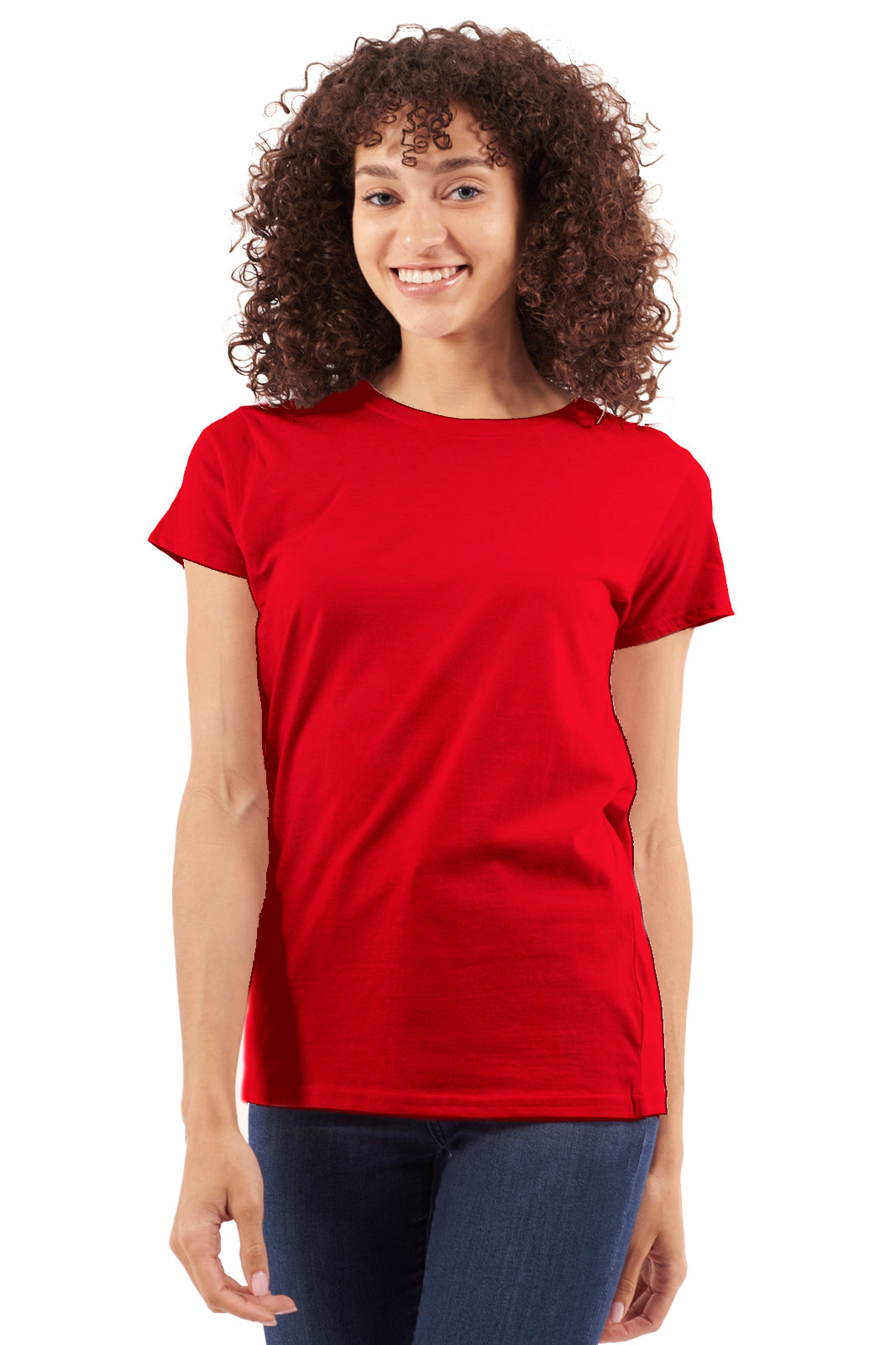 Premium CVC Womens Tee Shirt-Blank Shirt-Brisco Brands