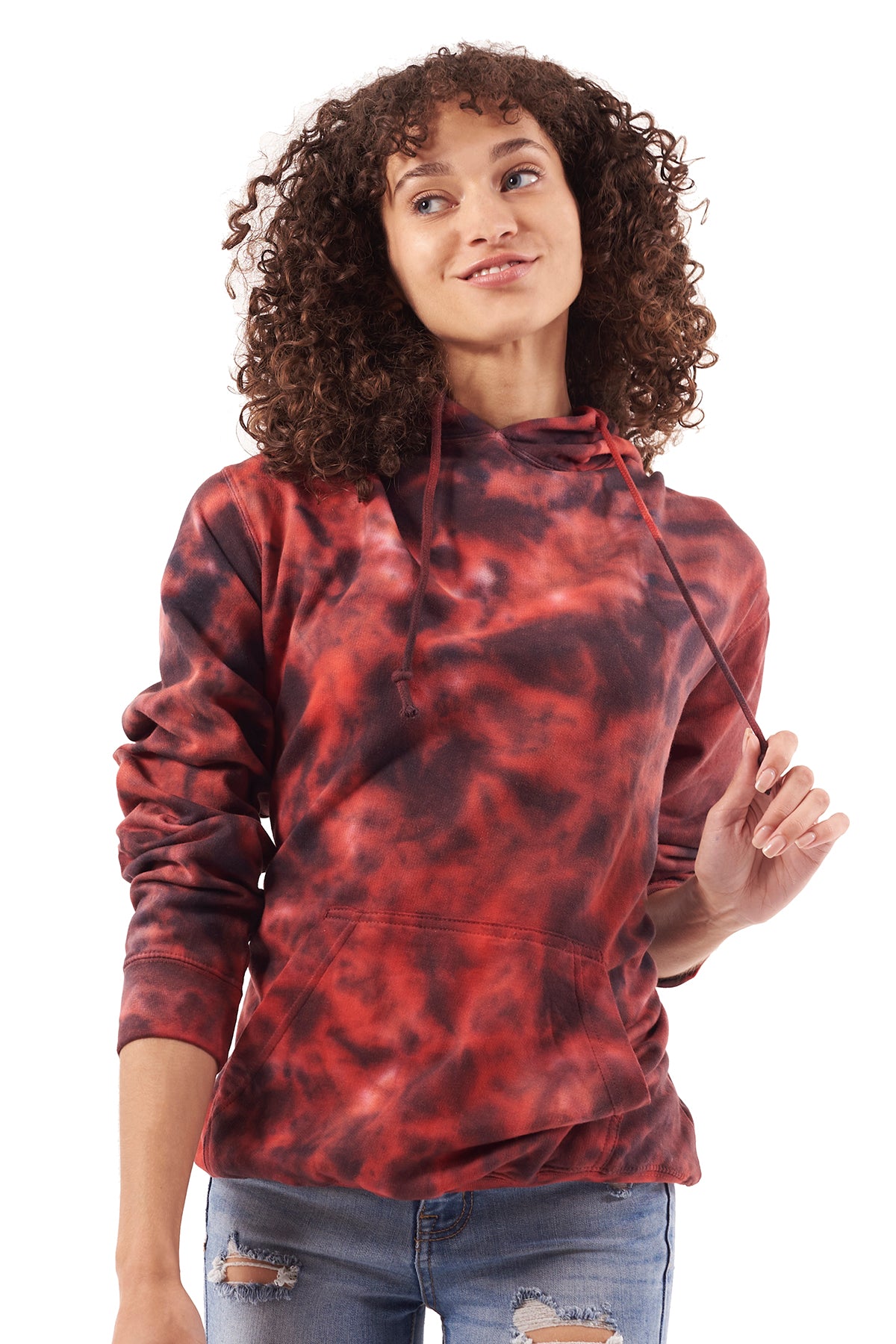 Crystal Tie Dye Hoodie-Blank Shirt-Brisco Brands