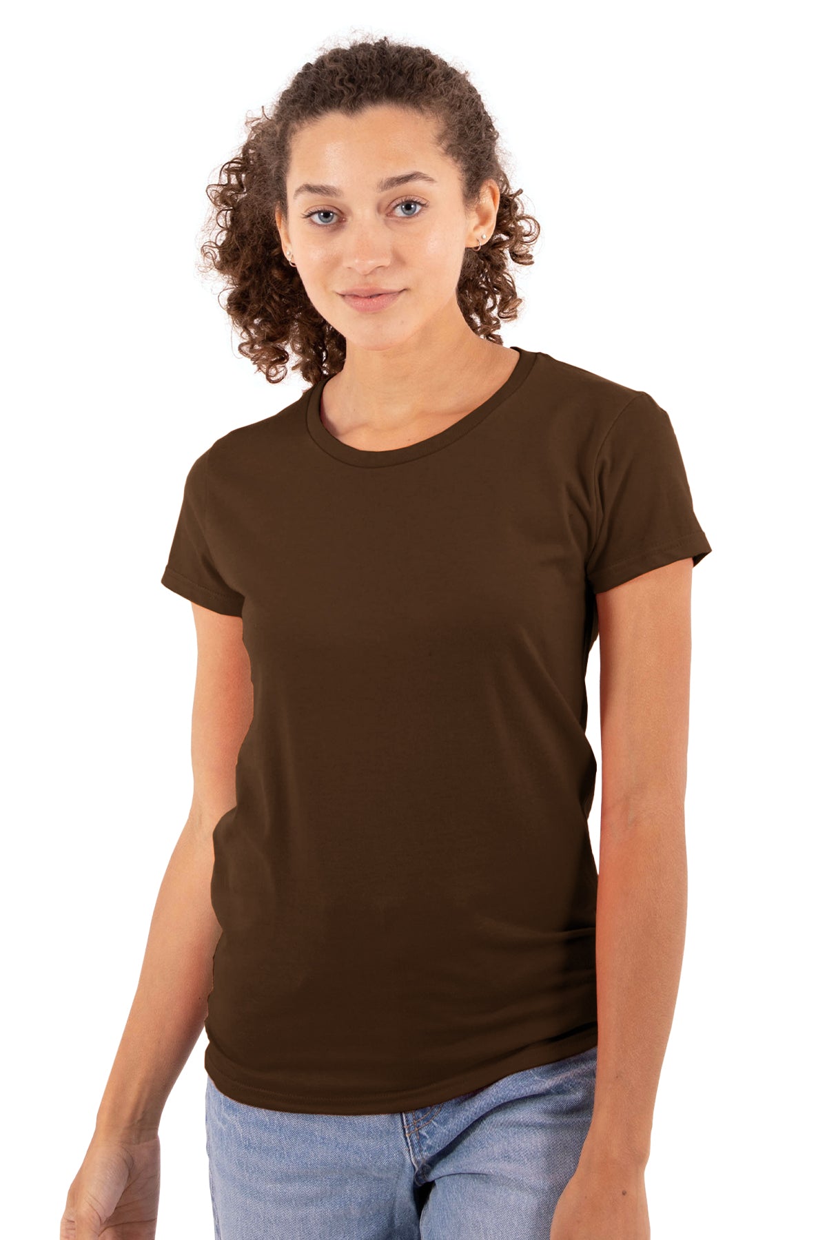 Premium CVC Womens Tee Shirt-Blank Shirt-Brisco Brands