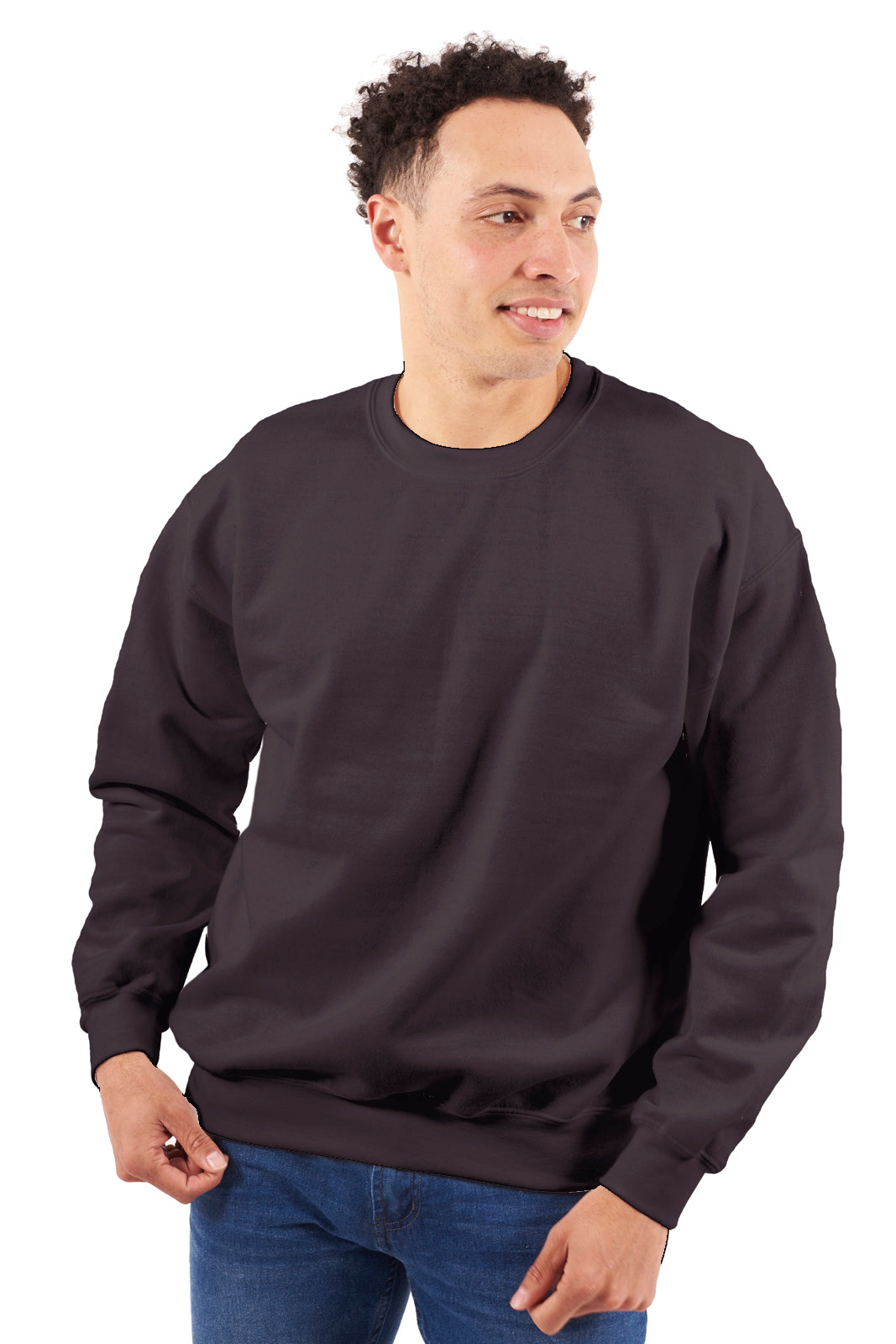Premium 3 End Fleece Crewneck Sweatshirt-Blank Shirt-Brisco Brands