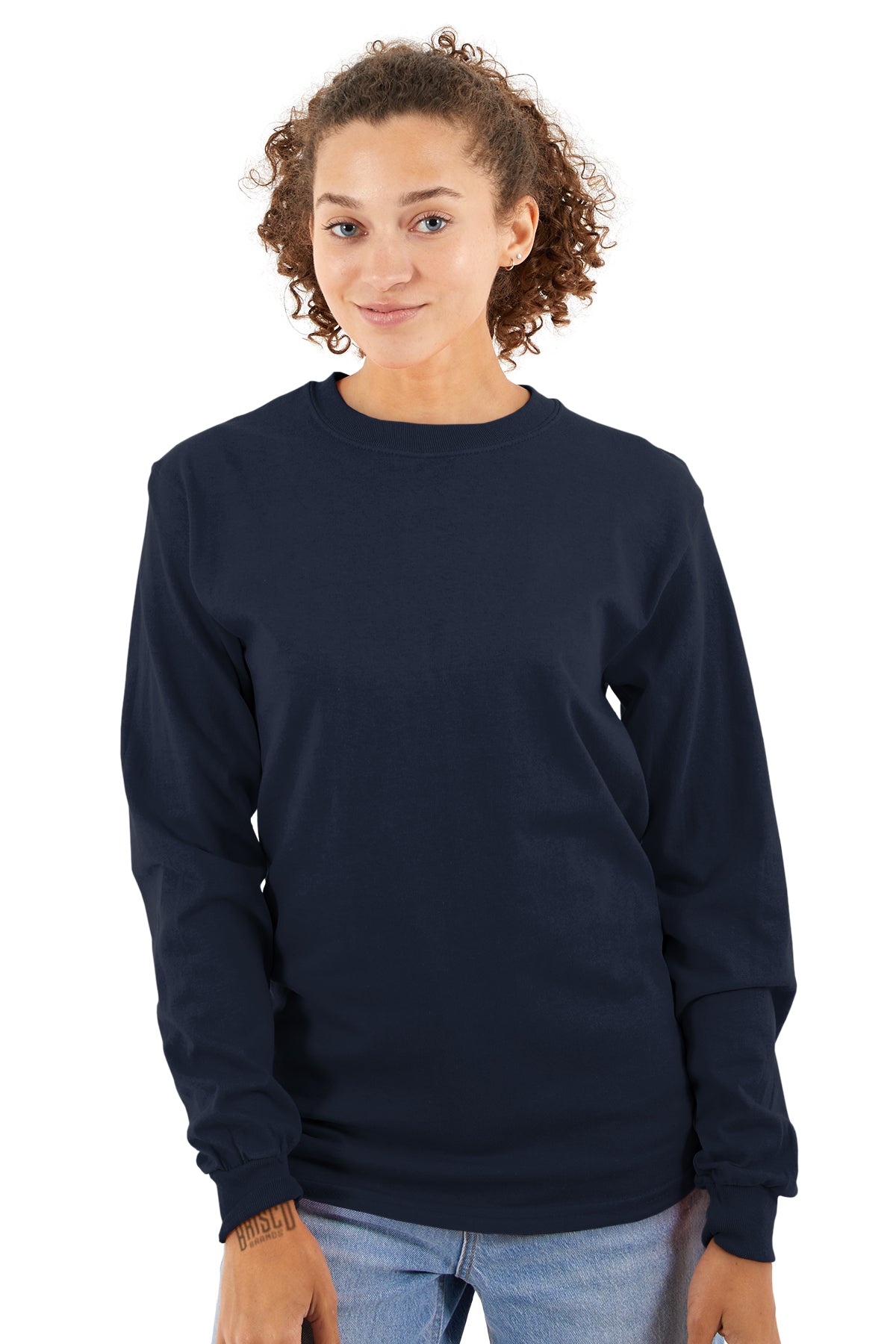 Premium CVC Long Sleeve Tee-Blank Shirt-Brisco Brands