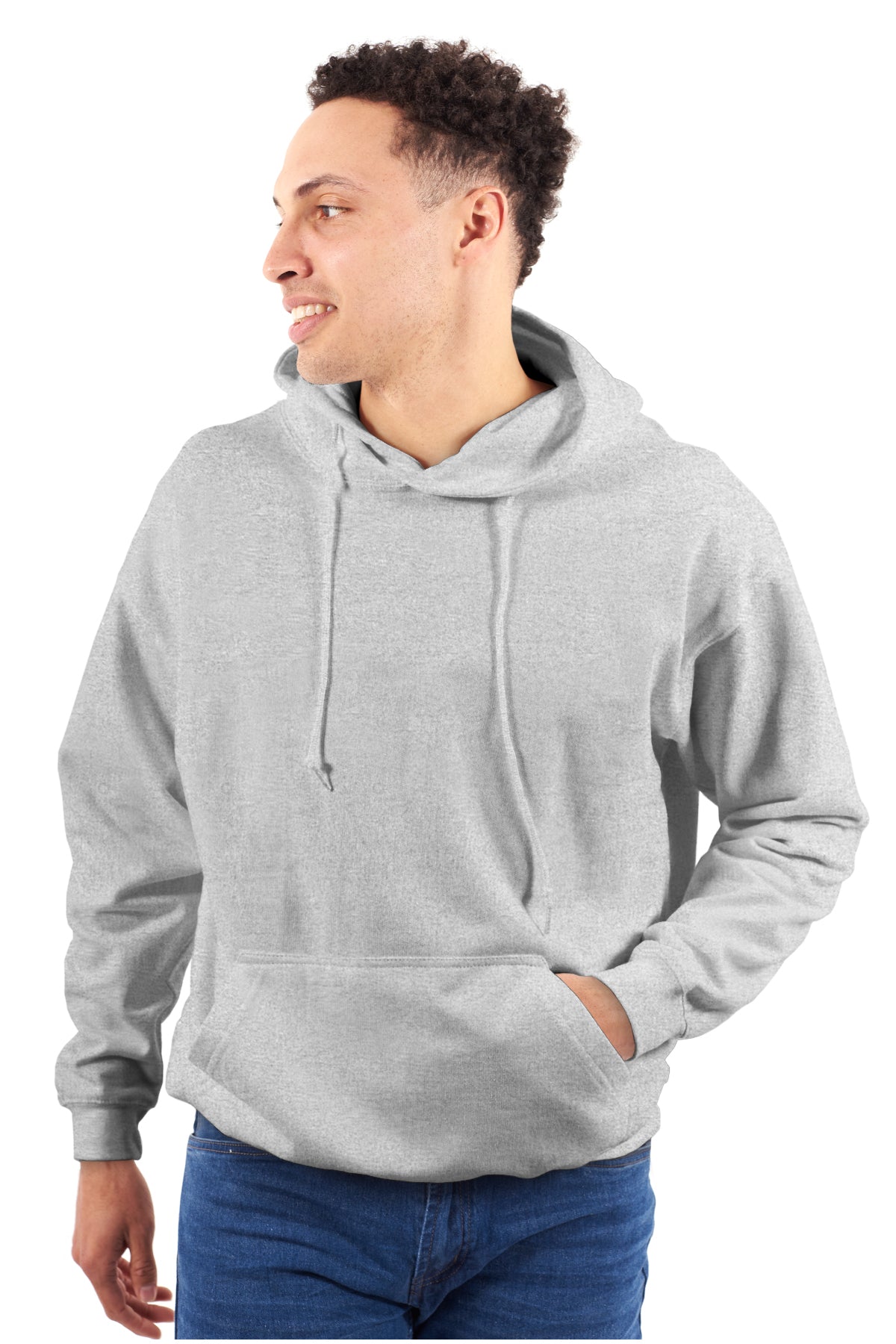 Promotional Fleece Hooded Sweatshirt-Blank Shirt-Brisco Brands