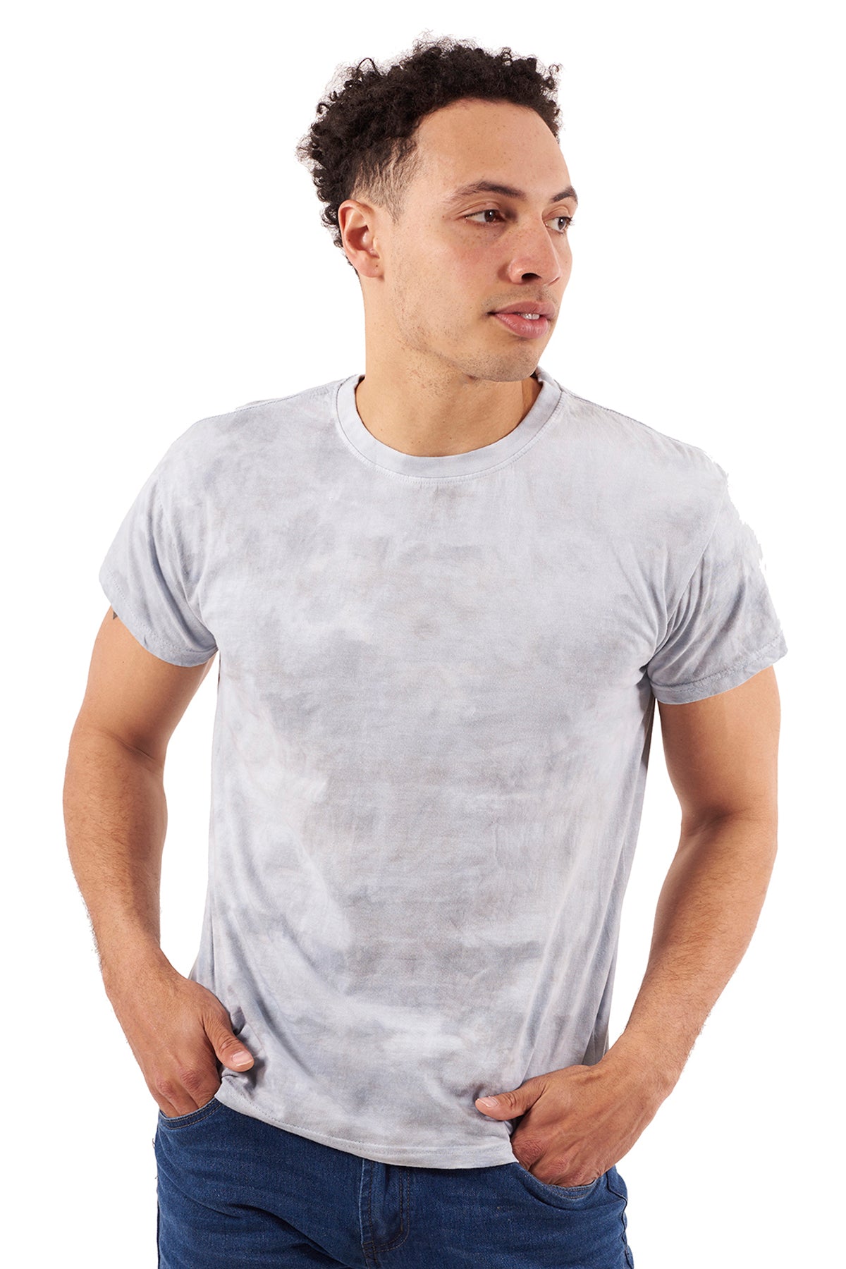 Crystal Adult Tie Dye Tee-Blank Shirt-Brisco Brands