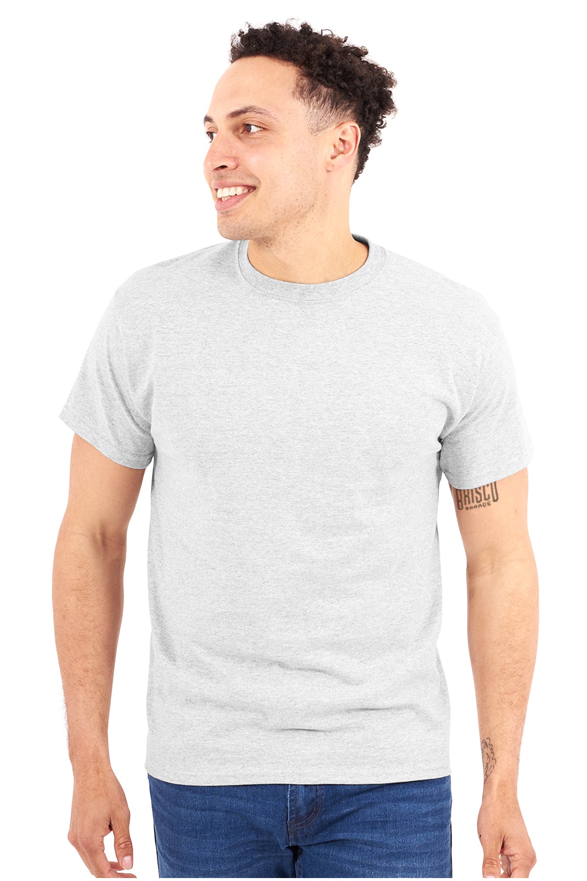 Value CVC Adult Tee Shirt-Blank Shirt-Brisco Brands