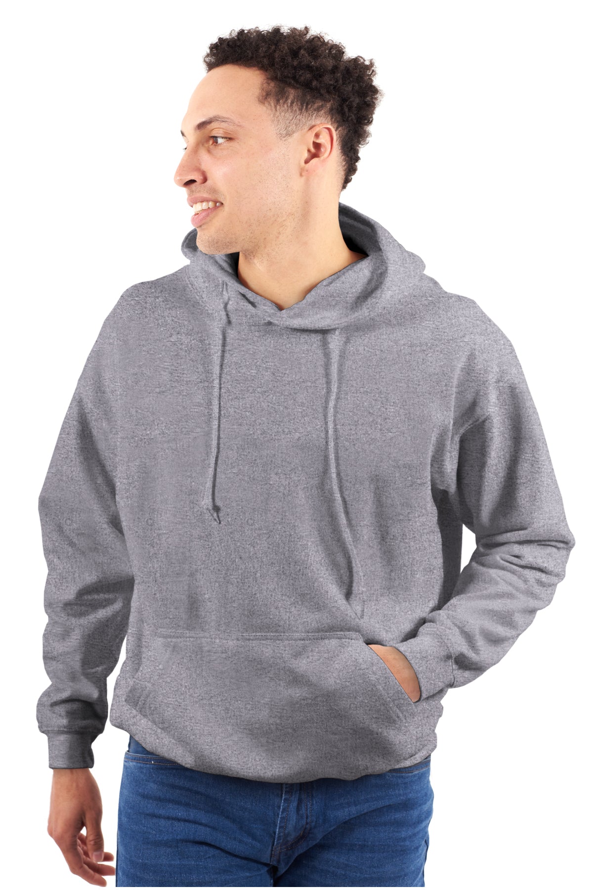 Promotional Fleece Hooded Sweatshirt-Blank Shirt-Brisco Brands
