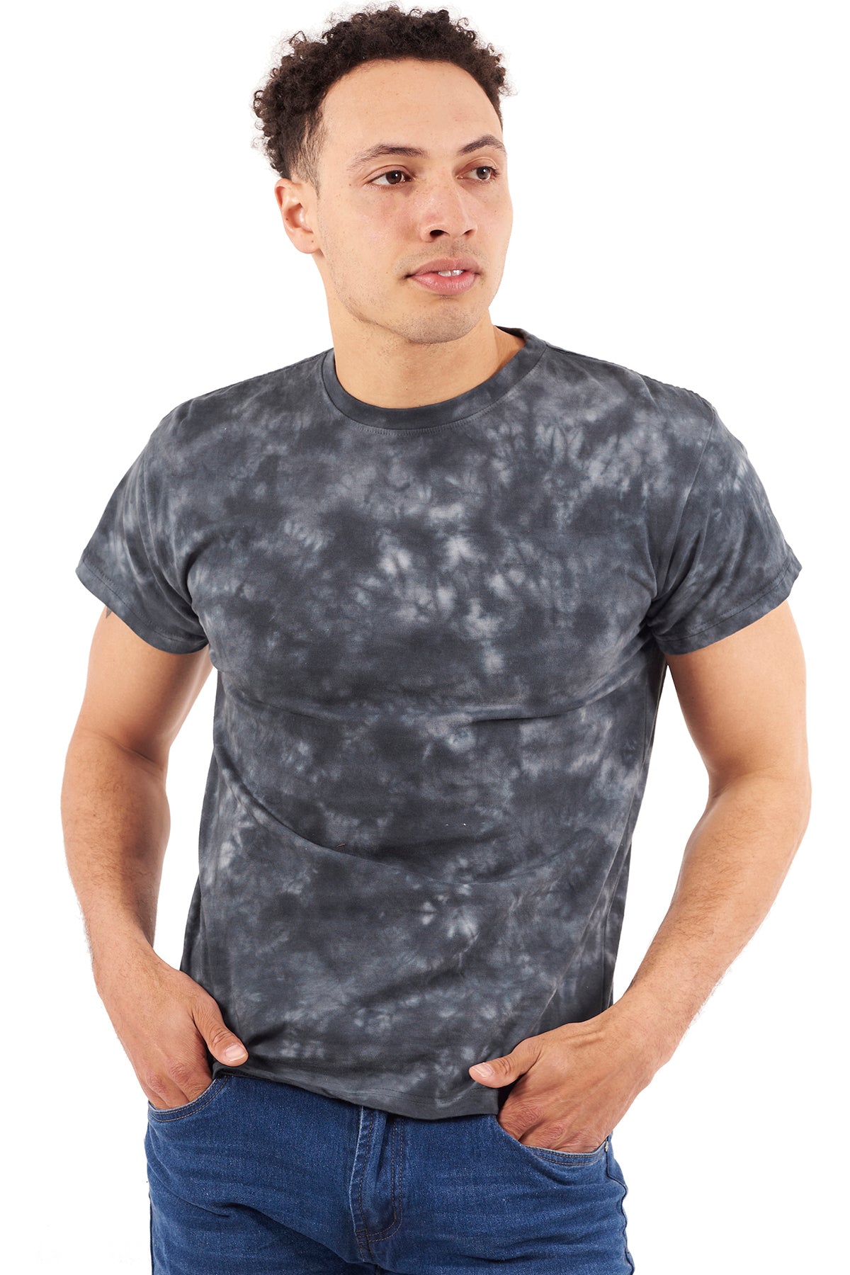 Crystal Adult Tie Dye Tee-Blank Shirt-Brisco Brands