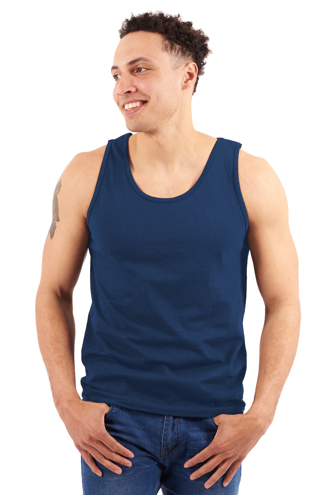 Premium CVC Adult Tank Top-Blank Shirt-Brisco Brands