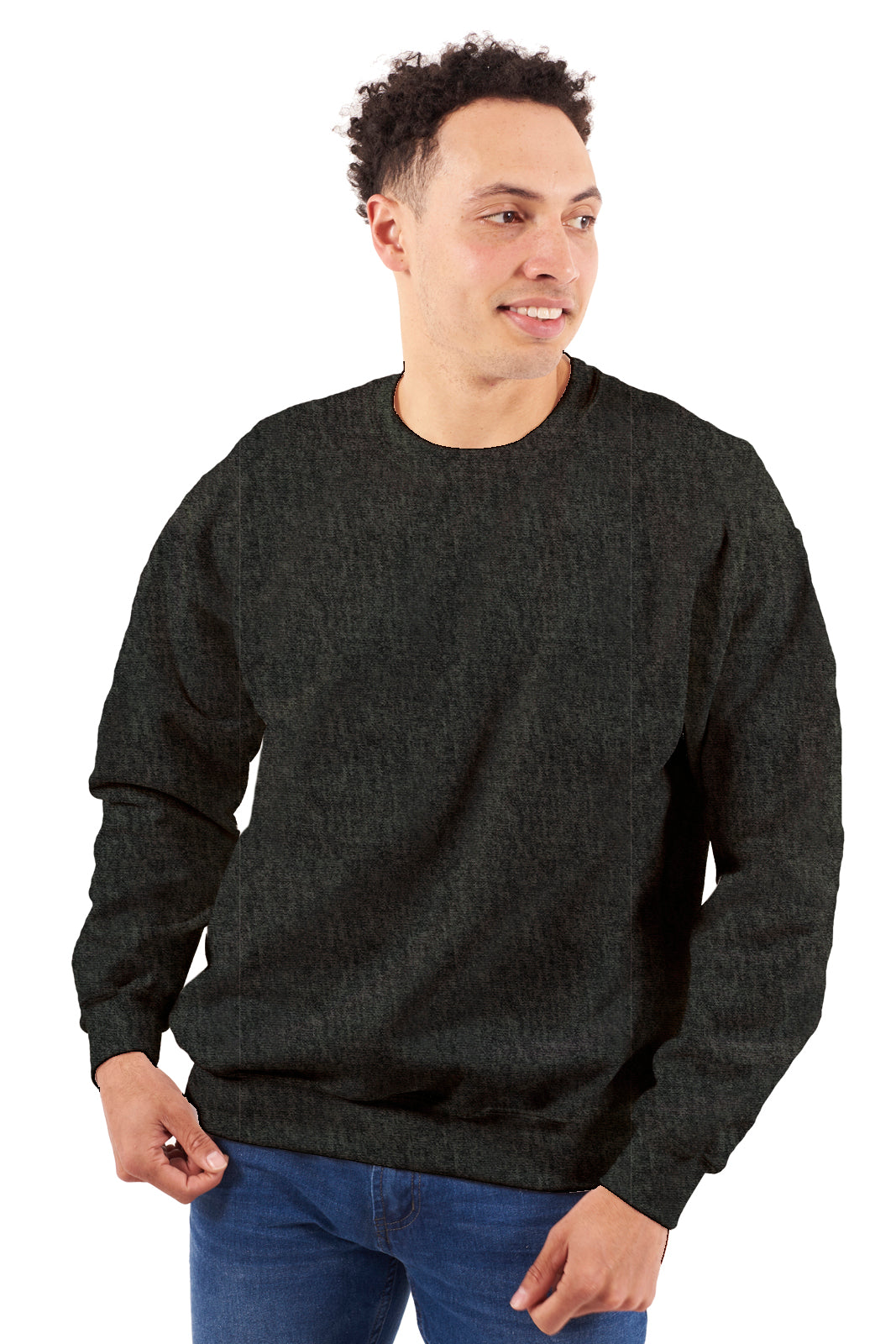 Premium 3 End Fleece Crewneck Sweatshirt-Blank Shirt-Brisco Brands