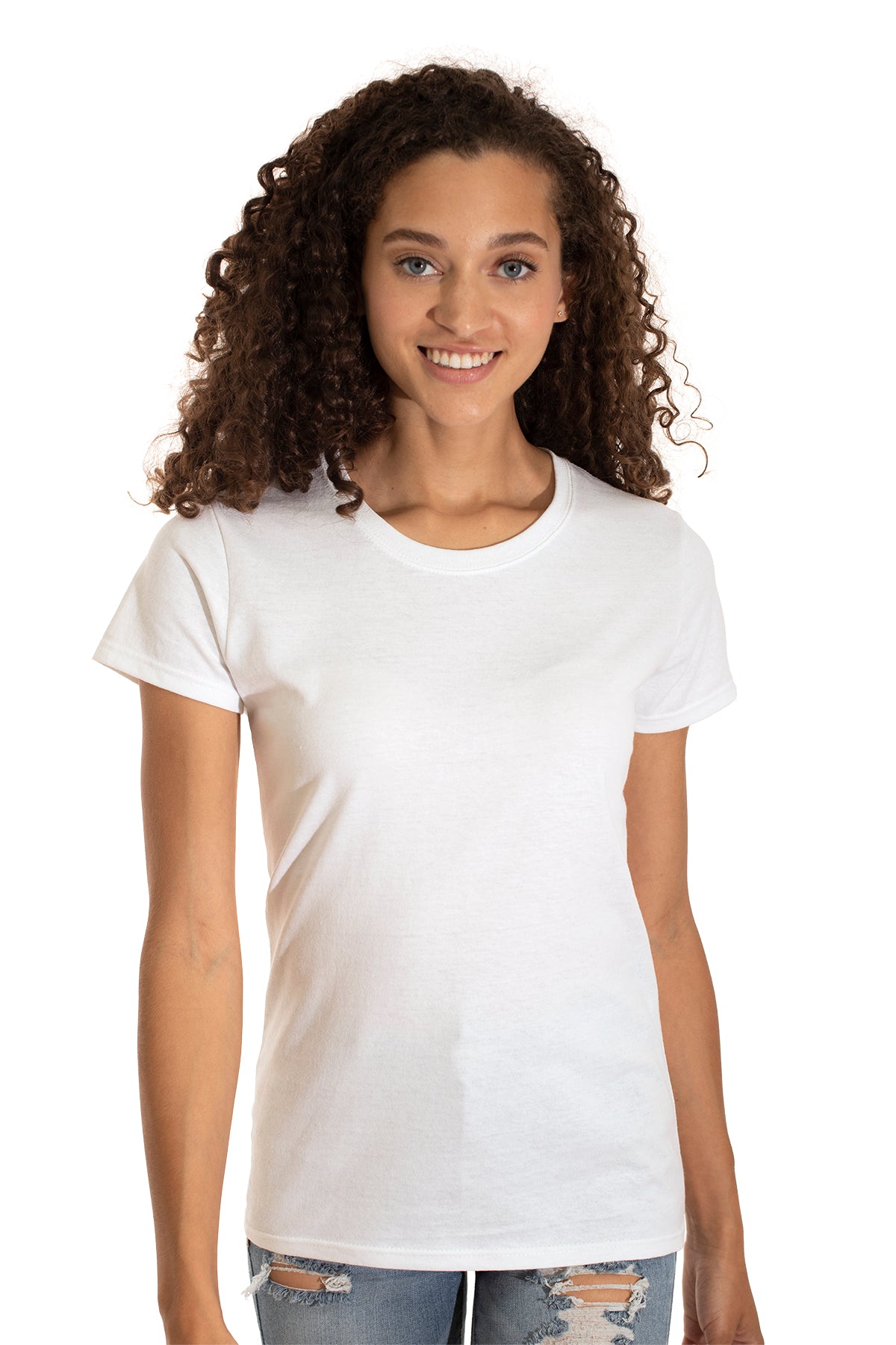Premium CVC Womens Tee Shirt-Blank Shirt-Brisco Brands