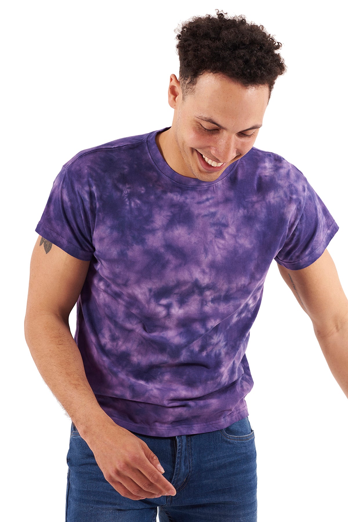 Crystal Adult Tie Dye Tee-Blank Shirt-Brisco Brands