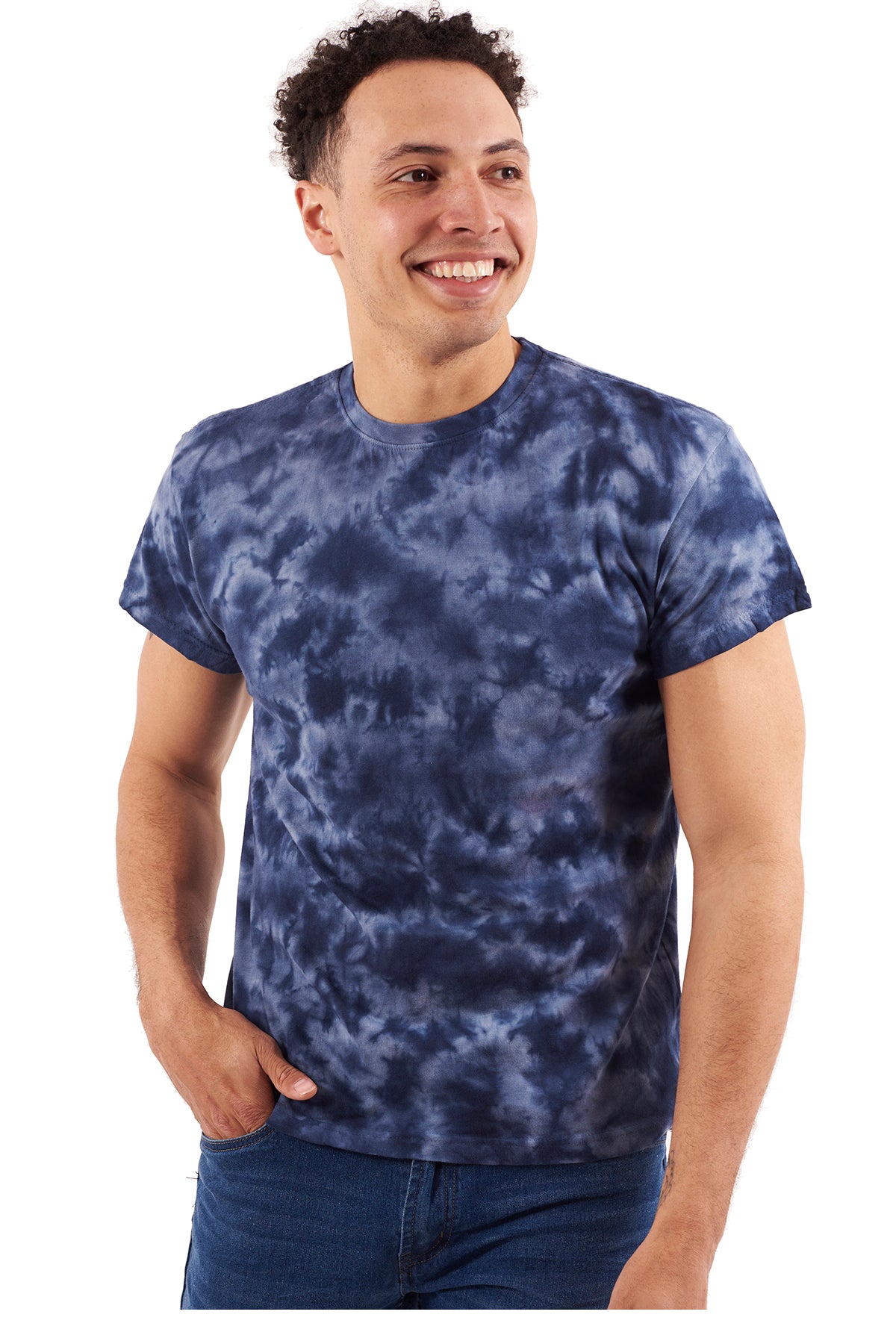 Crystal Adult Tie Dye Tee-Blank Shirt-Brisco Brands