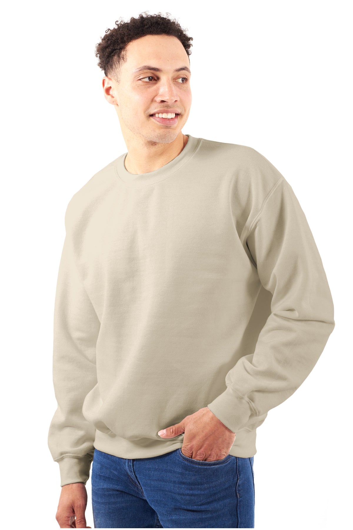 Premium 3 End Fleece Crewneck Sweatshirt-Blank Shirt-Brisco Brands