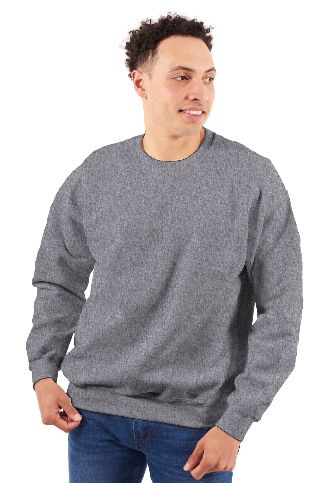 Premium 3 End Fleece Crewneck Sweatshirt-Blank Shirt-Brisco Brands