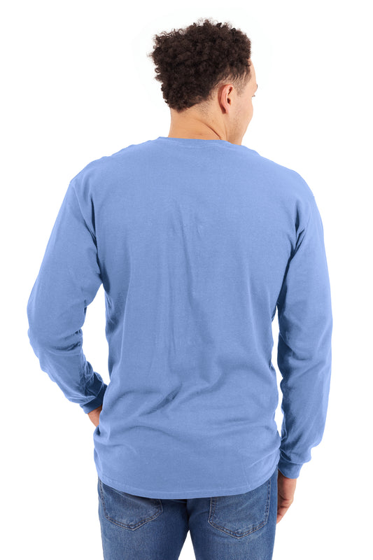 Premium CVC Long Sleeve Tee-Blank Shirt-Brisco Brands