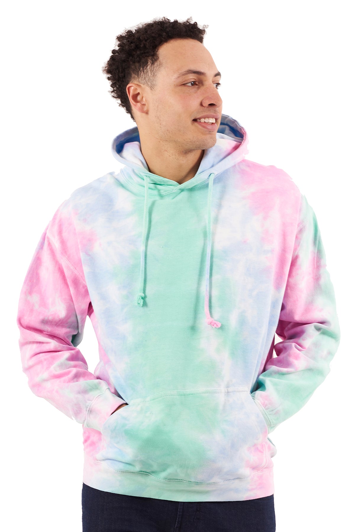 【COLOR iN ID】Cotton Balloon Hood Field Jumper Watkins Glen Sweatshirt Size Small MV Sports Nature Park