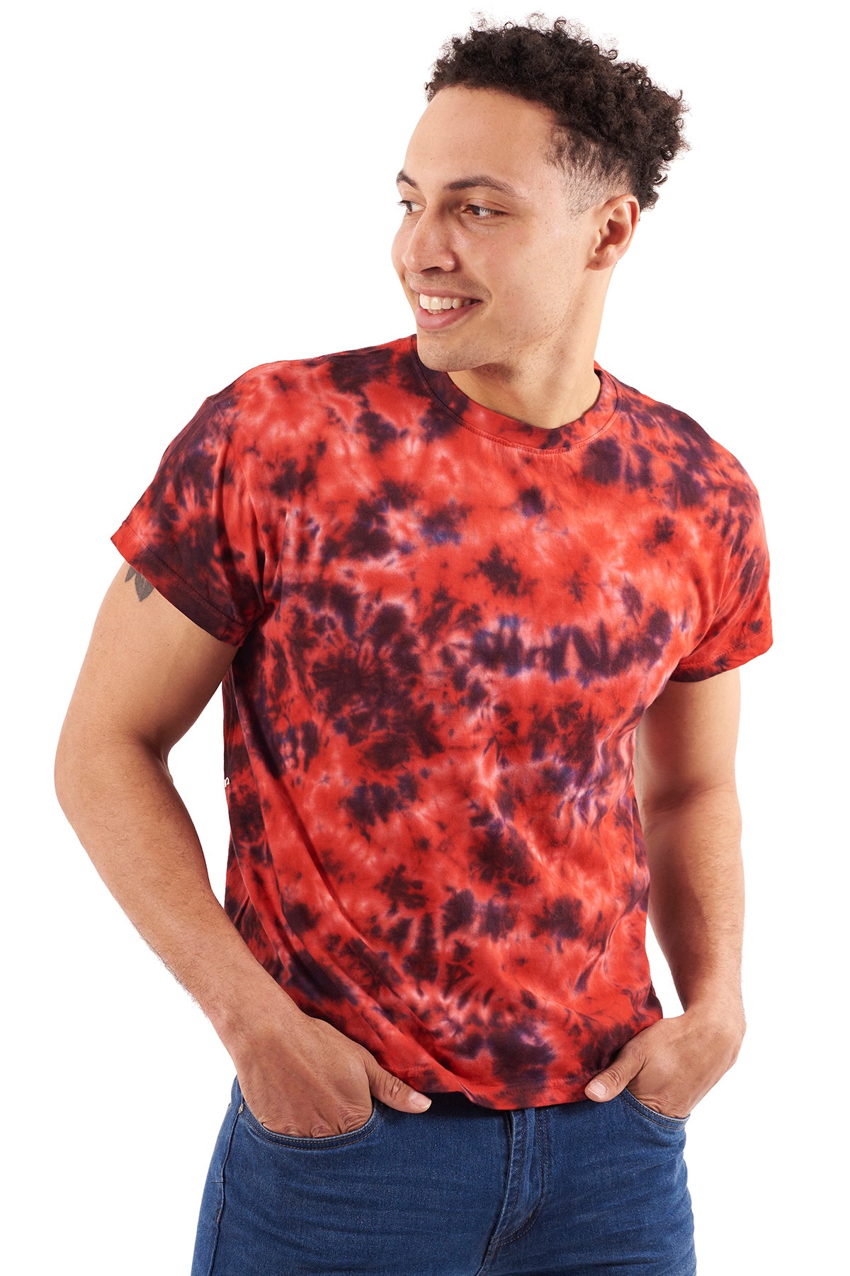 Crystal Adult Tie Dye Tee-Blank Shirt-Brisco Brands