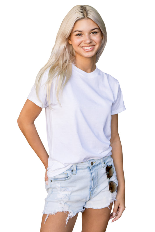Premium CVC Adult Tee Shirt-Blank Shirt-Brisco Brands