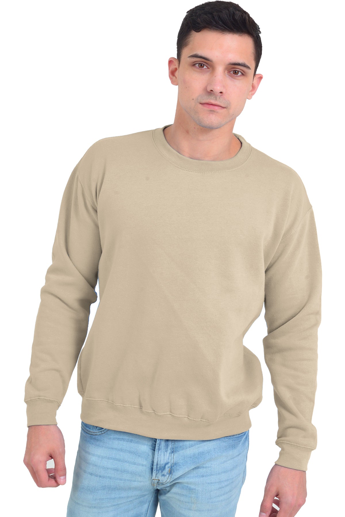Premium 3 End Fleece Crewneck Sweatshirt-Blank Shirt-Brisco Brands
