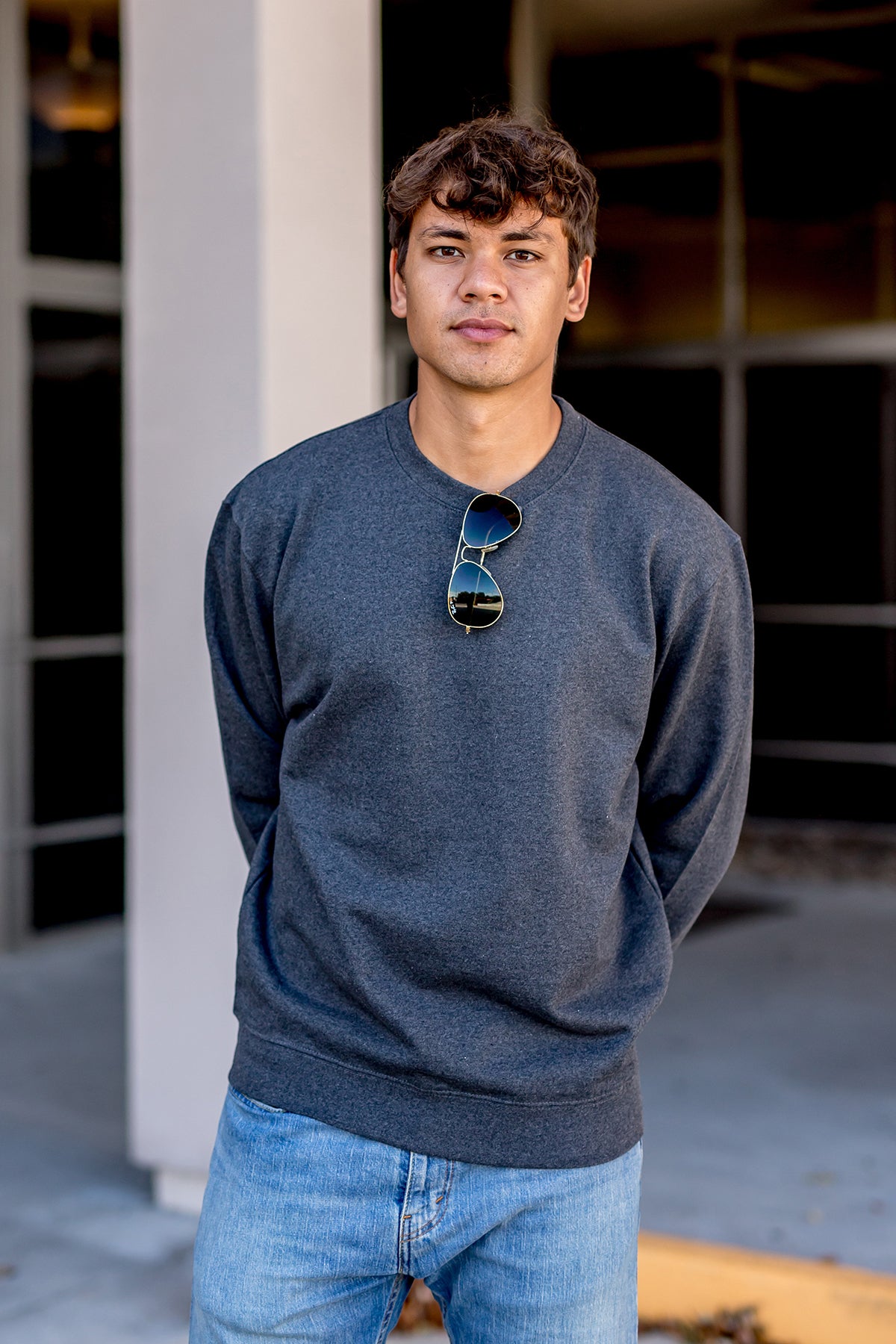 Premium 3 End Fleece Crewneck Sweatshirt-Blank Shirt-Brisco Brands