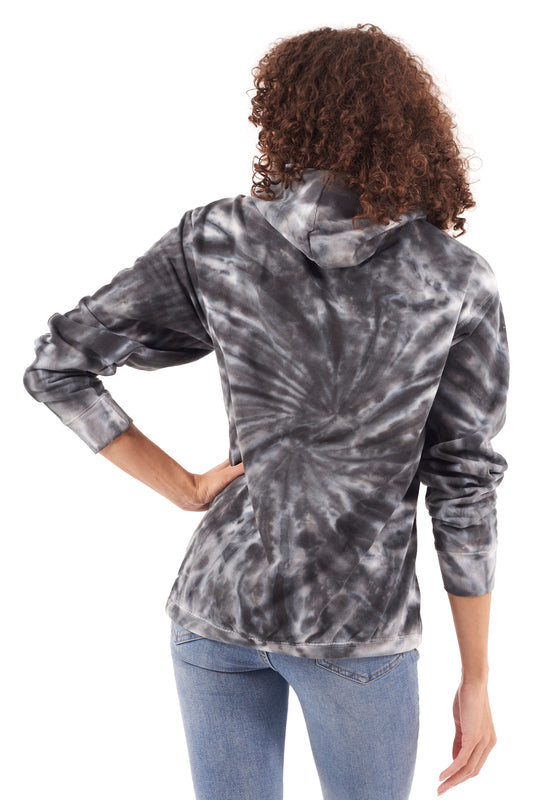 Spider Tie Dye Hoodie-Blank Shirt-Brisco Brands