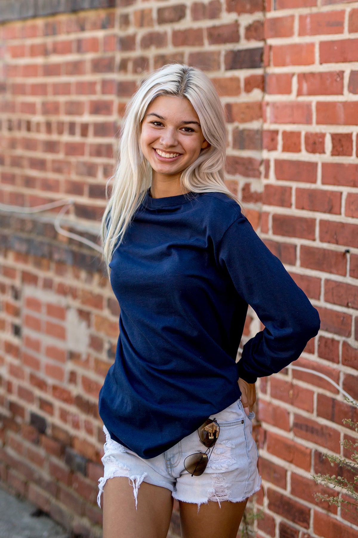 Premium CVC Long Sleeve Tee-Blank Shirt-Brisco Brands