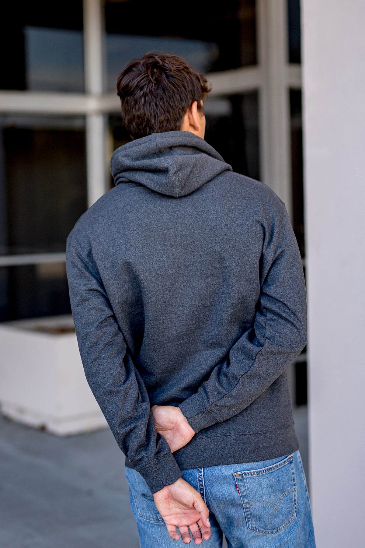 Premium 3 End Fleece Hooded Sweatshirt-Blank Shirt-Brisco Brands