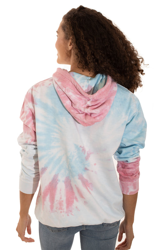 Spiral Tie Dye Hoodie-Blank Shirt-Brisco Brands