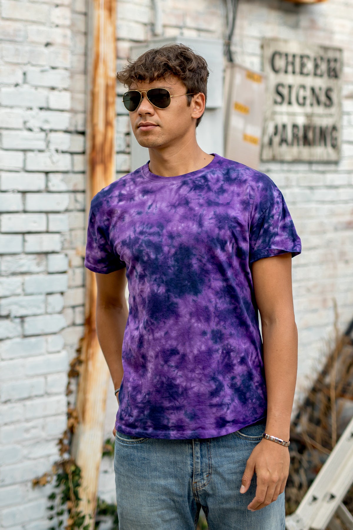 Crystal Adult Tie Dye Tee-Blank Shirt-Brisco Brands