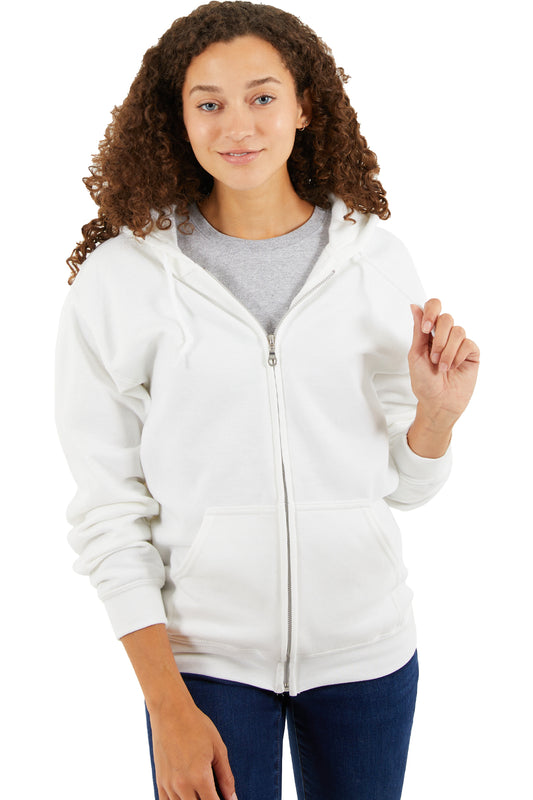 Premium 3 End Fleece Zipper Hooded Sweatshirt-Blank Shirt-Brisco Brands