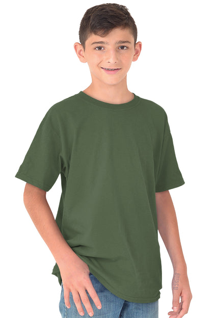Premium CVC Youth Tee Shirt-Blank Shirt-Brisco Brands