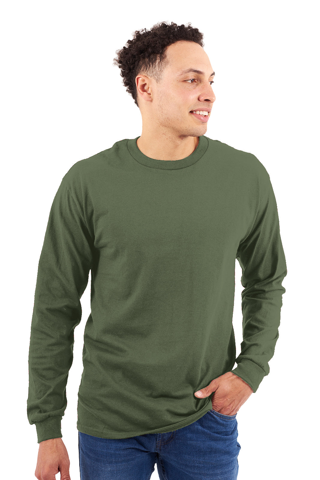 Premium CVC Long Sleeve Tee | Brisco Brands