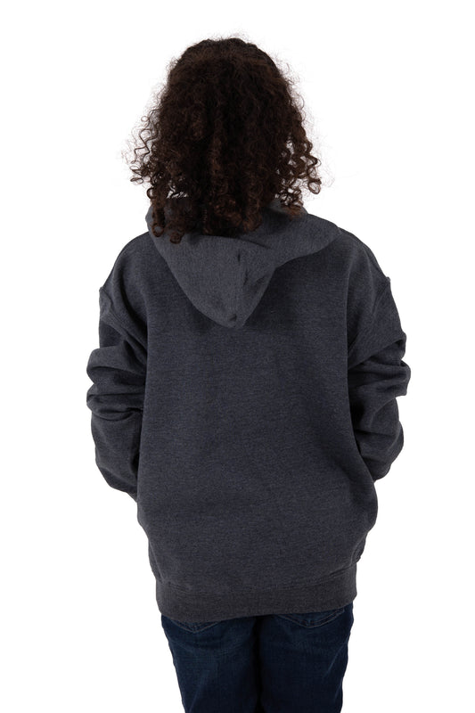 Midweight Fleece Youth Hooded Sweatshirt-Blank Shirt-Brisco Brands