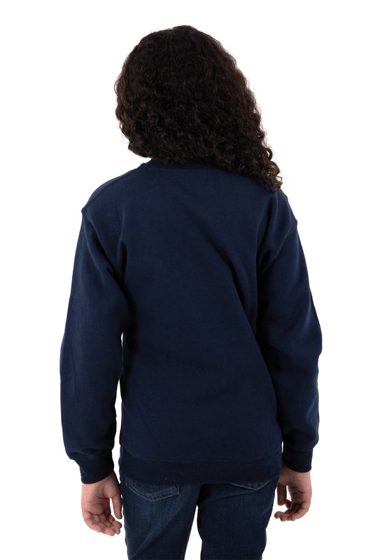 Midweight Fleece Youth Crewneck Sweatshirt-Blank Shirt-Brisco Brands
