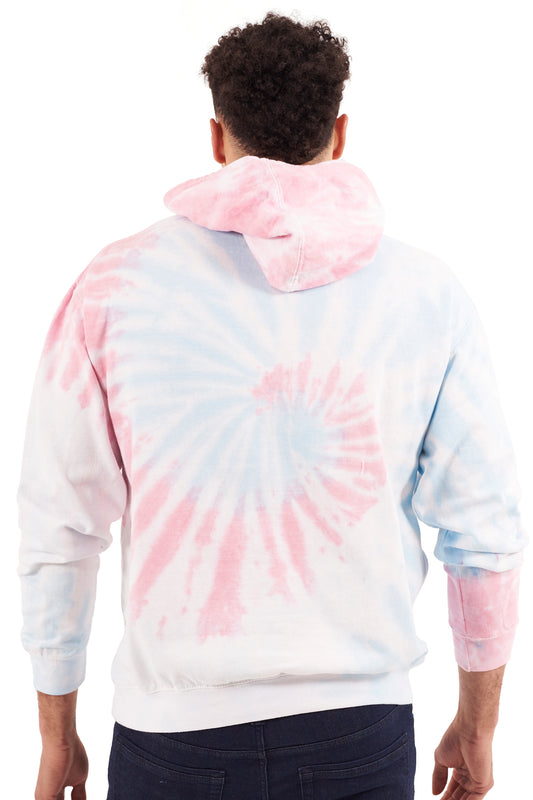 Spiral Tie Dye Hoodie-Blank Shirt-Brisco Brands
