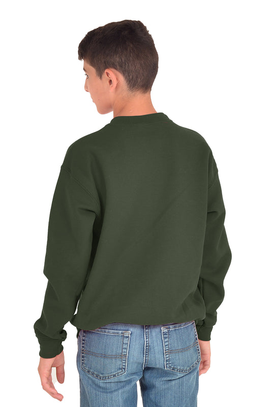 Promotional Fleece Youth Crewneck Sweatshirt-Blank Shirt-Brisco Brands