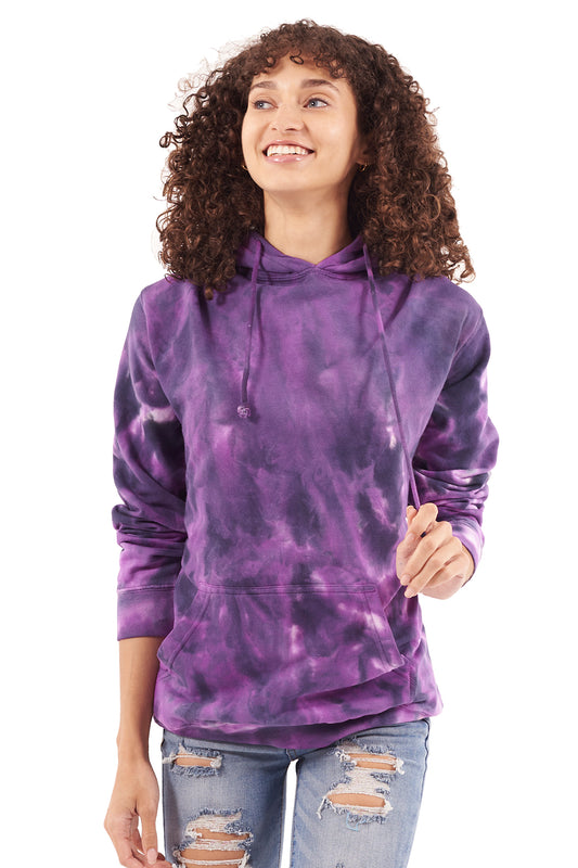 Crystal Tie Dye Hoodie-Blank Shirt-Brisco Brands