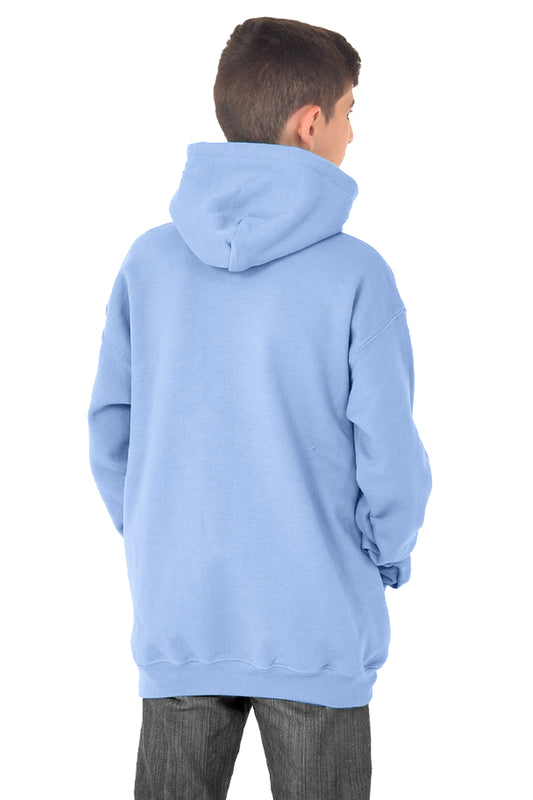 Premium 3 End Fleece Youth Hooded Sweatshirt-Blank Shirt-Brisco Brands