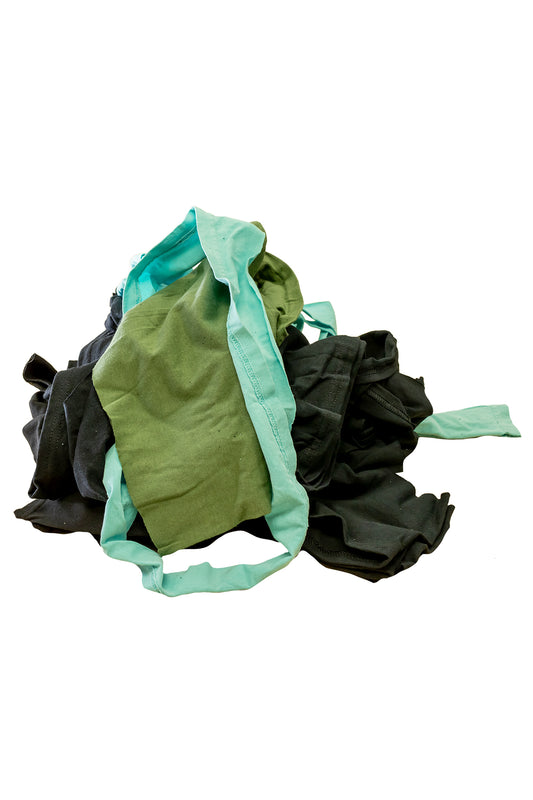 Assorted T-Shirt Rags 25lbs Box