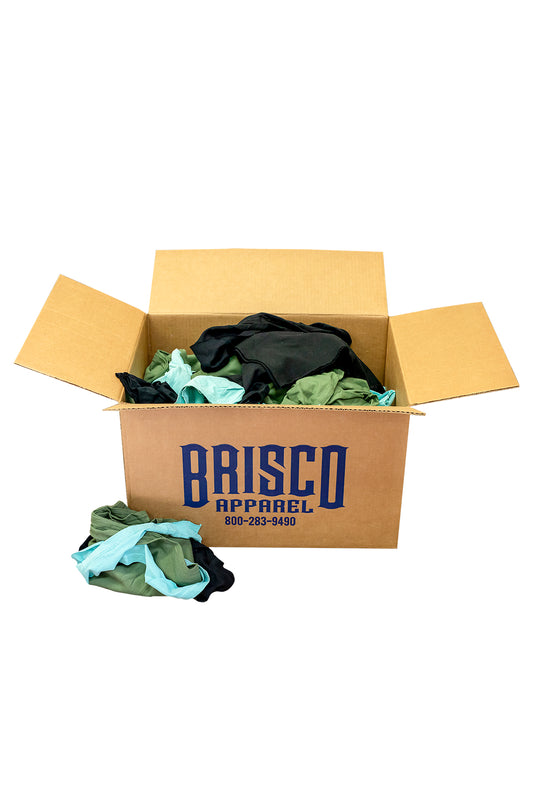 Assorted T-Shirt Rags 25lbs Box